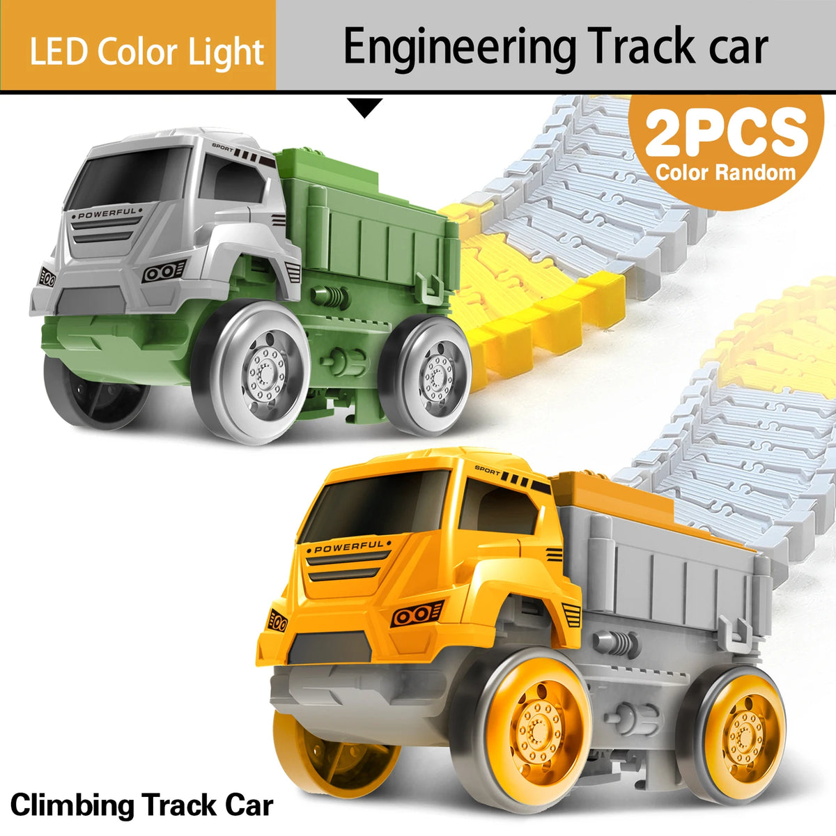 Magical Climbing Race Track Car Toy Vehicle LED Light Electronics Car Tracks Toy Parts Car for Children Boys Gilrs Birthday Gift