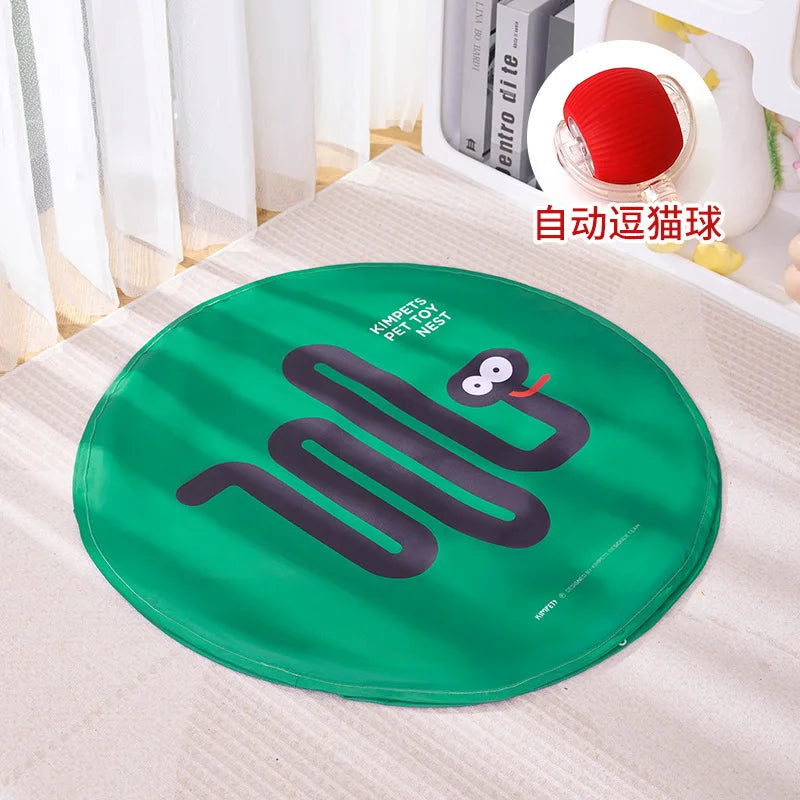 Cat Toy Electric Cat Teaser Ball Automatic Hunting Cover Pet Toy Self-Entertainment Boredom Buster