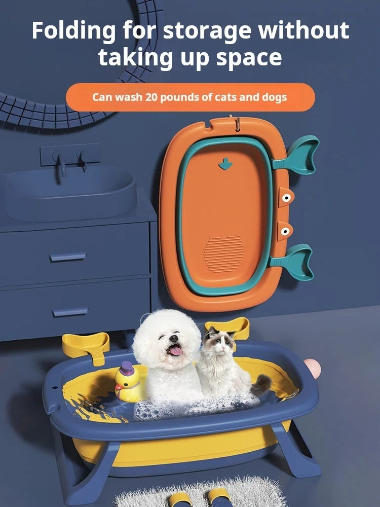 Collapsible Bath Tub Soaking Tub Bath Tub Dog Supplies Cat Washing Cat Pet Special Bath Tub