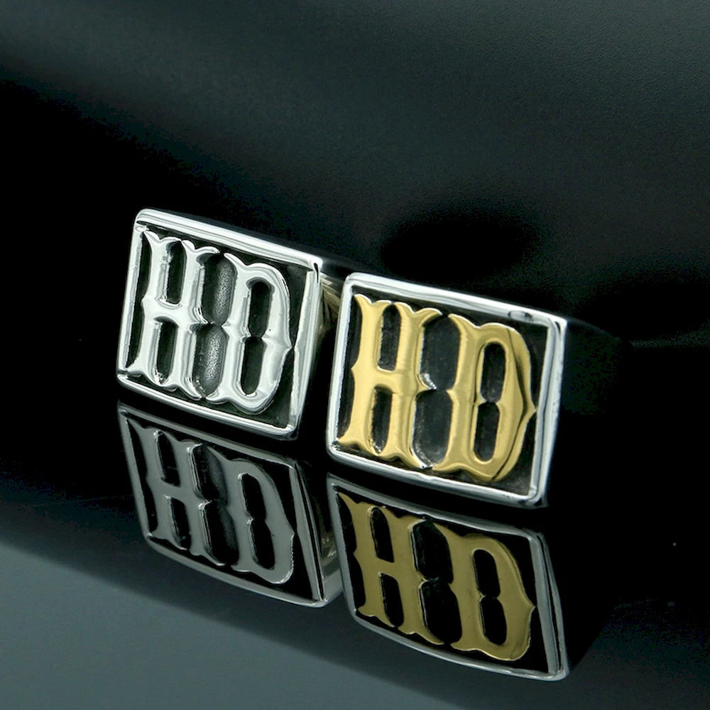 7/8/9/10/11/12/13 Stainless Steel Gold Silver Color Letter HD Waterproof Men Ring Punk Finger Jewelry Drop Shipping Wholesale