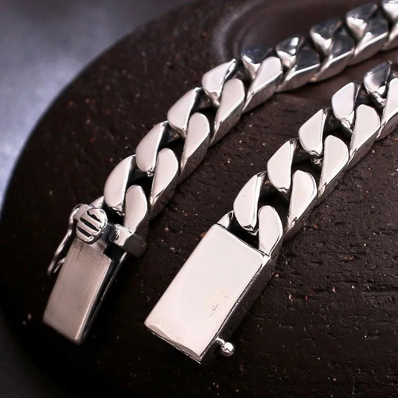 925 Silver Chains Original Certified Cuban Chain Authentic 925 Solid Silver Necklace