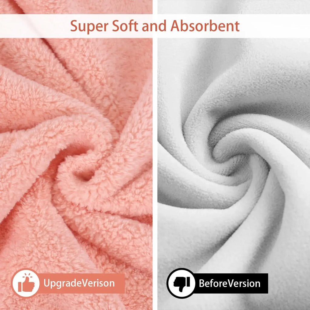 Pet Bathrobe for Dogs and Cats Super Absorbent Pet Dog Bath Towel Hooded Coat Adjustable Collar and Belly StrapXS To L