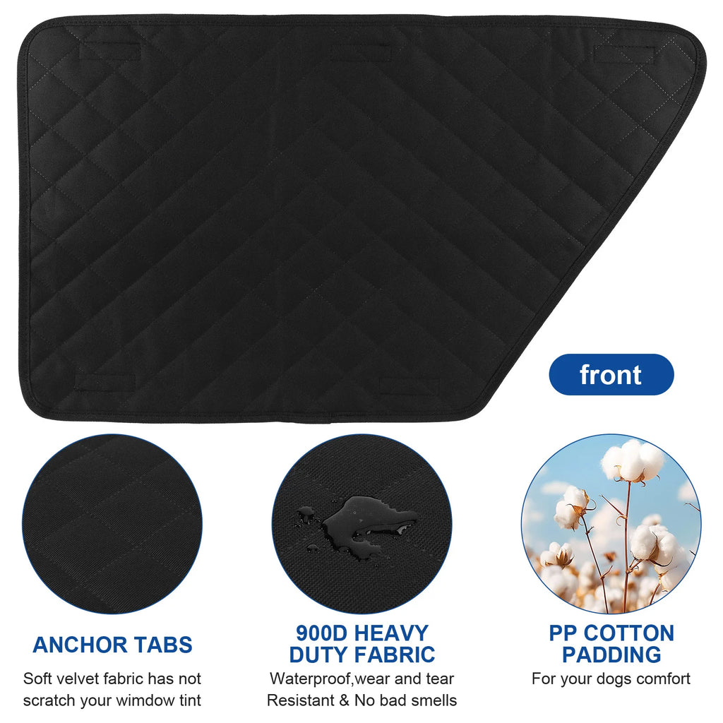 2Pcs Oxford Waterproof Car Door Protector Dog Vehicle Door Protector Washable Car Door Protect Mats for Car SUV Truck Dog Travel
