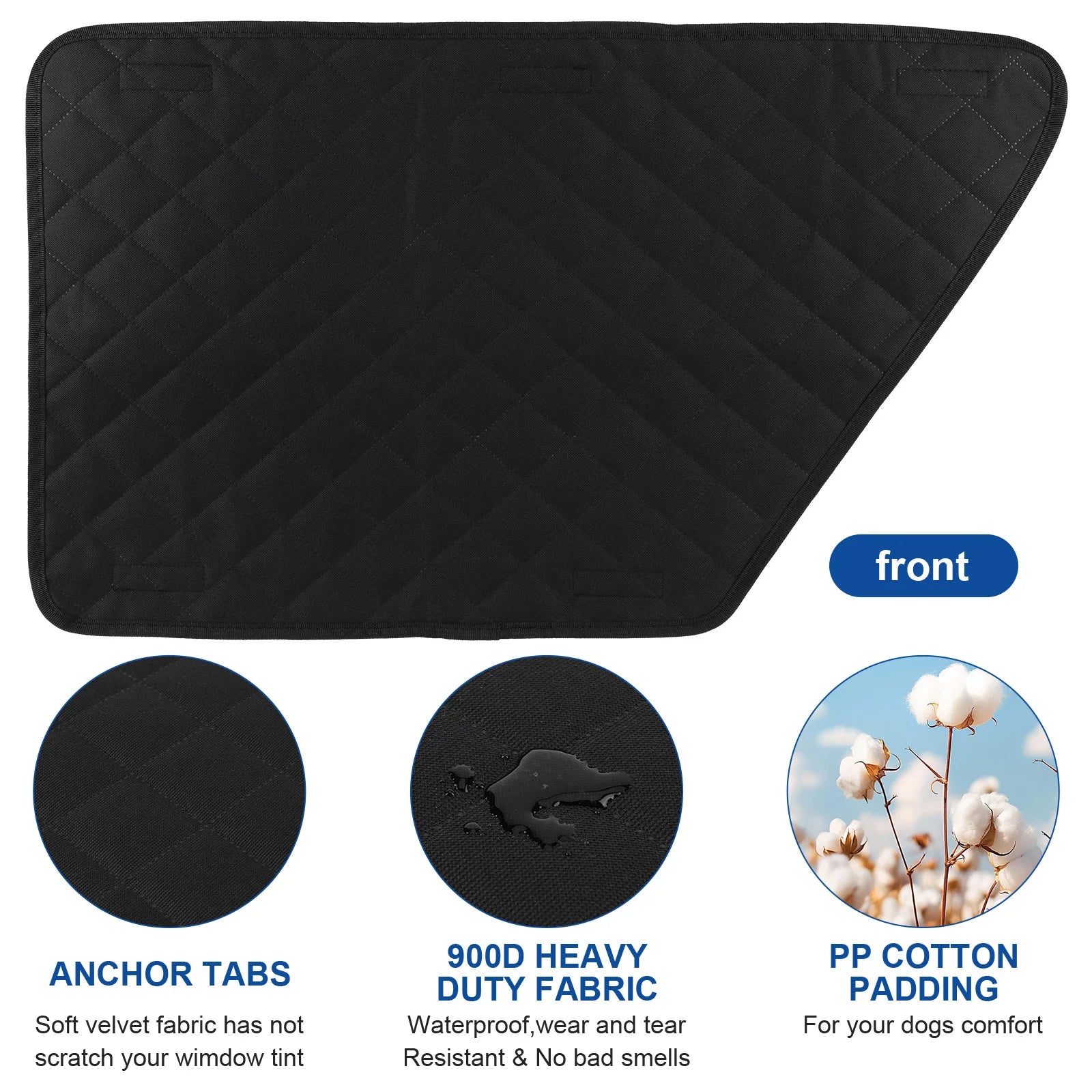 2Pcs Oxford Waterproof Car Door Protector Dog Vehicle Door Protector Washable Car Door Protect Mats for Car SUV Truck Dog Travel