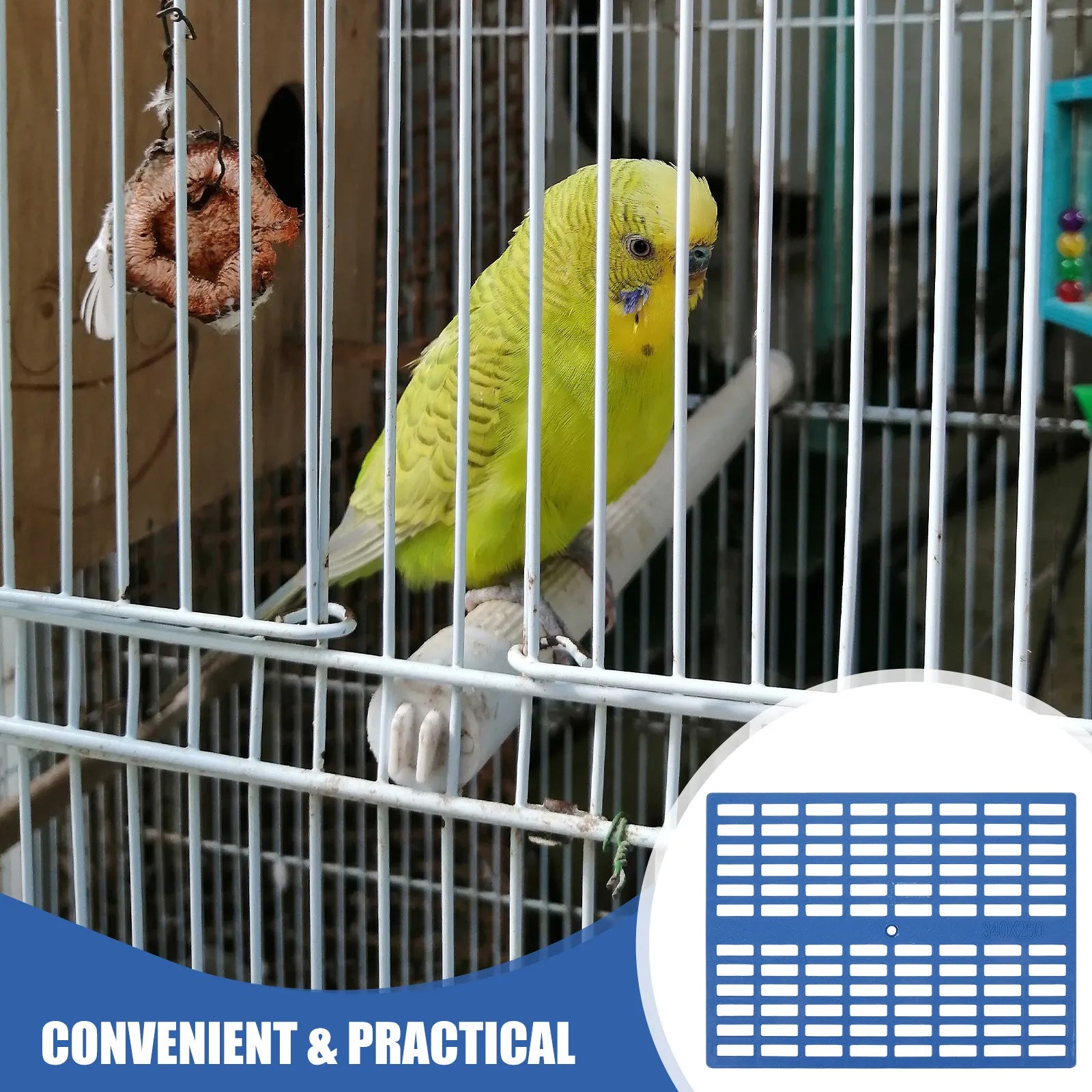 4Pcs Safe Plastic Bunny Cage Floor Mat Rabbit Feet Pad Small Animal Resting Mat Ventilated Odor Free for Guinea Pig Hamster