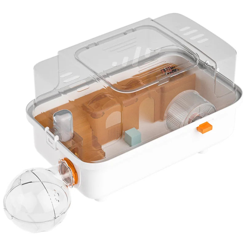 Guinea Pig Travel Hamster Carrier Cage for Gerbil Sugar Glider Dwarf Hamster Outdoor Pet Cage Carrier Case Double Layer Luxury