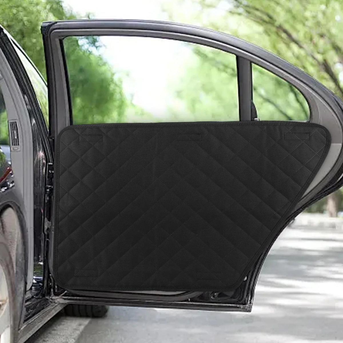 2Pcs Oxford Waterproof Car Door Protector Dog Vehicle Door Protector Washable Car Door Protect Mats for Car SUV Truck Dog Travel