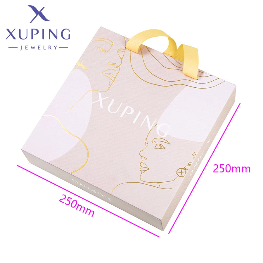 Xuping Jewelry Fashion Hot Sale Promotion Charm Gold Color Plated Mixed Rings Earrings Crystal Jewelry Necklace Pendants Box