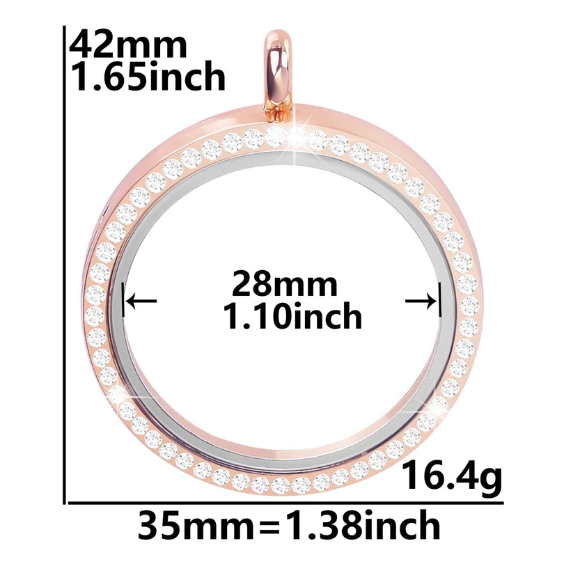10Pcs/Lot Openable Round Living Reliquary Picture Locket Pendant Glass Floating Cremation Urn Medaillon Colgantes Jewelry Making