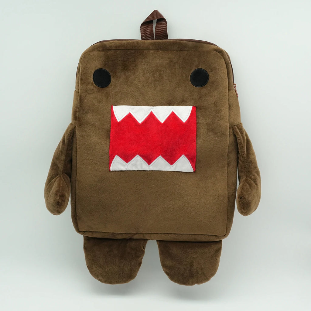 1/5/8pcs Kawaii Domo-kun Plush Bag Cute Brown Stuffed Backpack Cartoon Domo Kun Stuffed Bag Birthday Gifts Wholesale