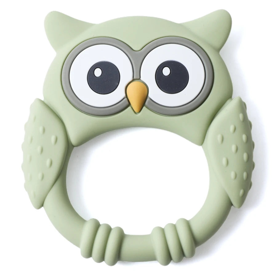 1PC Baby Silicone Teether Toys Food Grade Silicone Teething Animal Dental Teething Goods for Newborn Soothing Nursing Toys