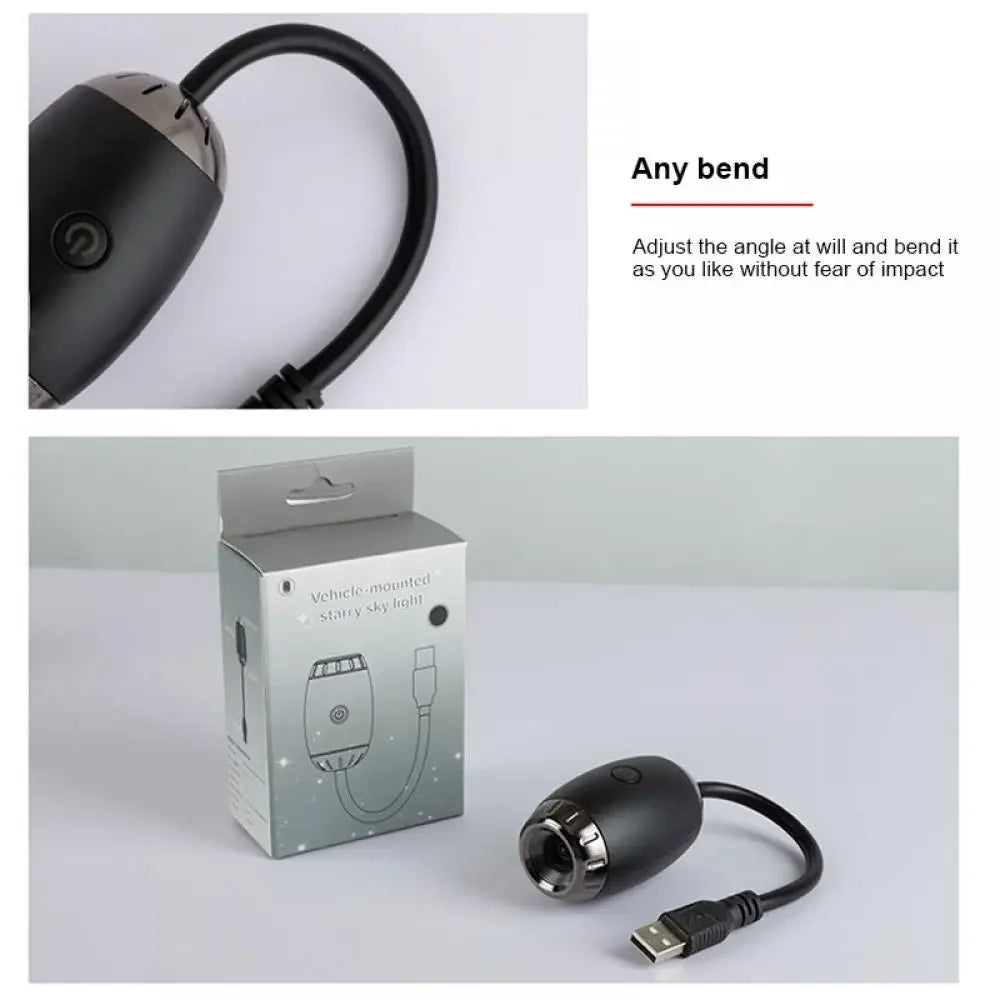 New Atmosphere Projection Car Ambient Light Large Range Projection Romantic Atmosphere Multiple Scenes Adjustable Focus Distance