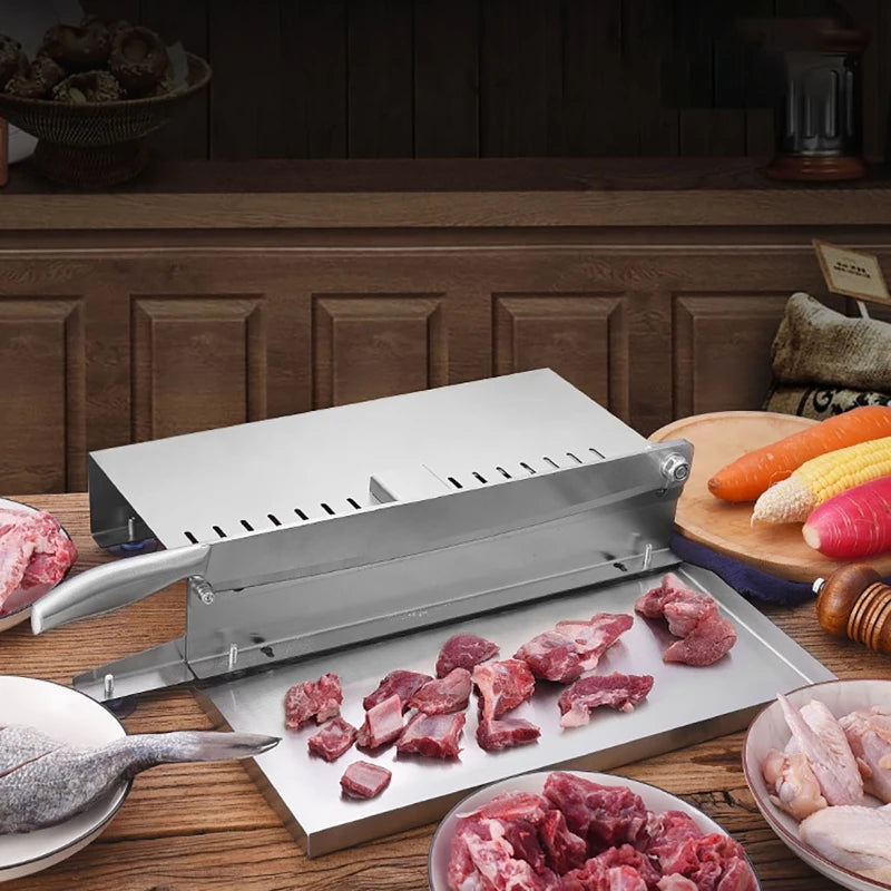 Food Cutter Slicing Machine Beef Bacon Fish Frozen Meat Stainless Steel Home Cutting Adjustable Slice Thickness Kitchen Tool