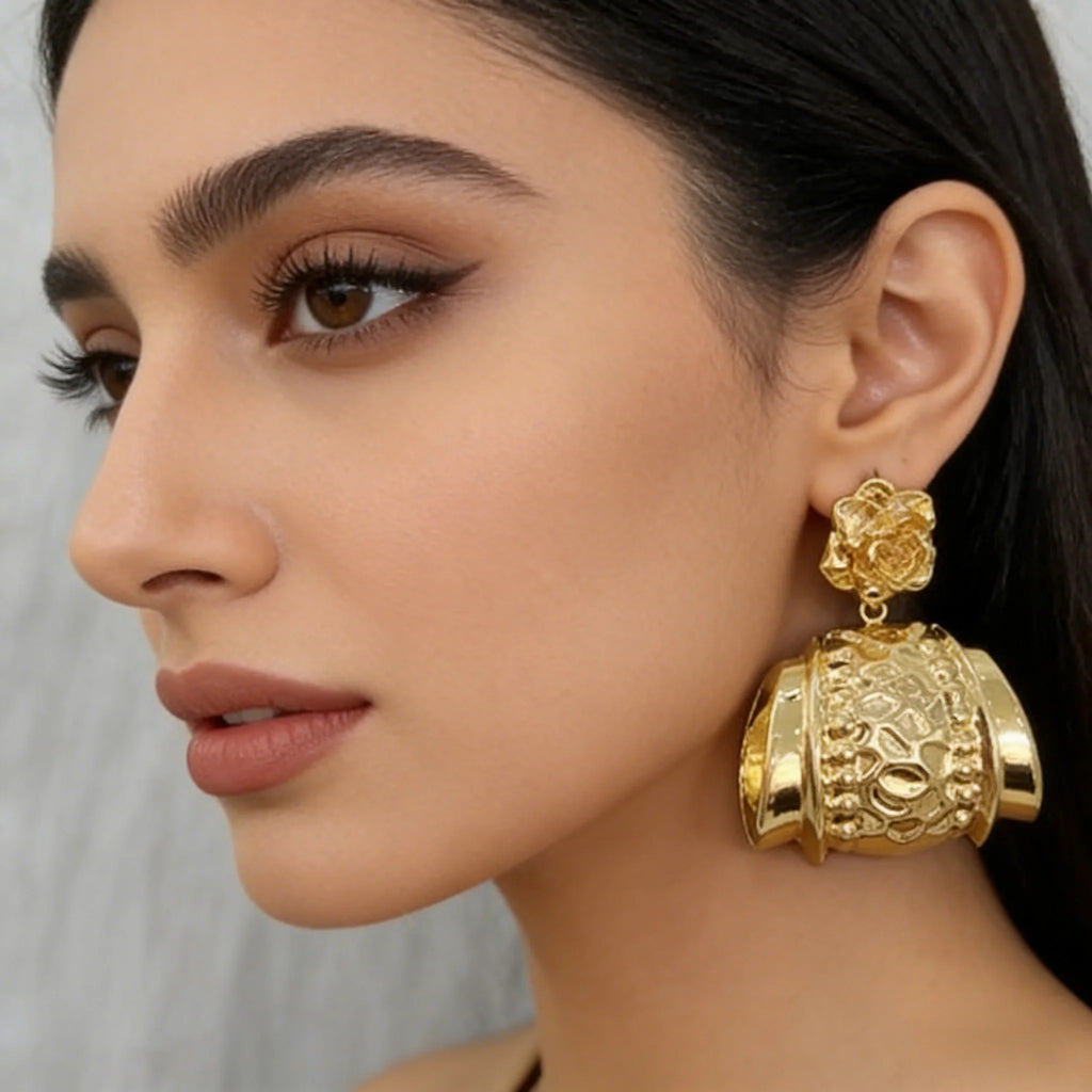 African Women Jewelry Set Pendant Necklace Earrings Weddings Design Bracelet Ring Jewellery Party Bridal Dubai Accessory Gift