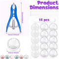 1Set DIY Stress Ball Making Kit Handmade Squishy Anxiety Relief Toy with Expander Tools Soft DIY Stress Ball Kit for Adult Craft