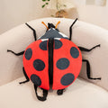 New Bumblebee And Ladybug Plush Backpack Cute Insect Stuffed Animal School Bag Boys Girl Kid Unique Design Holiday Birthday Gift