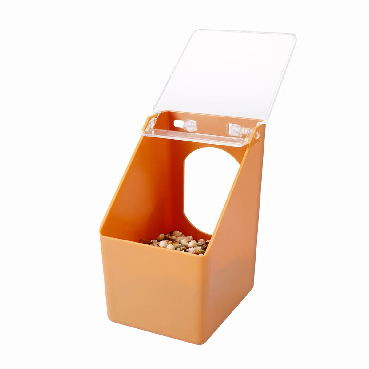 Pigeon Multi-Purpose Cage Hanging Food Box With Lid 1/2/4-Holes Anti-Spill Racing Pigeon Trough Feeder Pet Bird Supplies 1/2Pcs