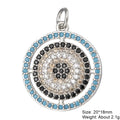 Juya Handmade 18K Real Gold Plated Opal Shell Round Turkish Greek Evil Eye Charms For DIY Luxury Talisman Pendant Jewelry Making