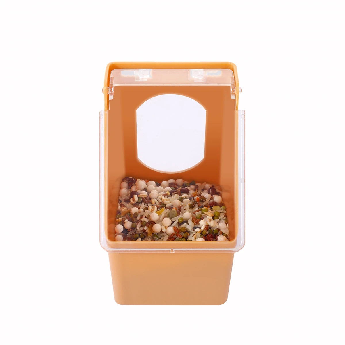 Pigeon Multi-Purpose Cage Hanging Food Box With Lid 1/2/4-Holes Anti-Spill Racing Pigeon Trough Feeder Pet Bird Supplies 1/2Pcs