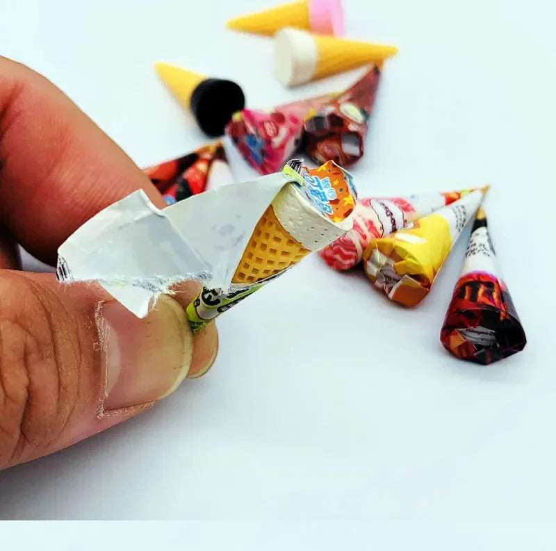 Miniature Mini Ice Cream Beer Can Foods Snack Drinks Model For Blyth Ob11 Dolls Accessories Kids Pretend Play Supermarket Toys