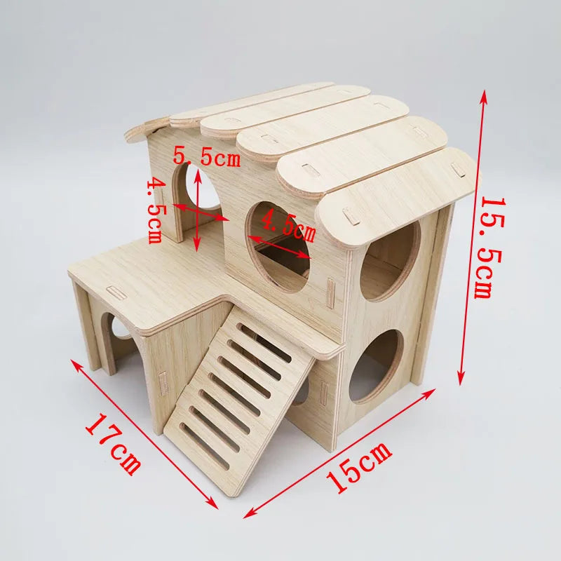 Guinea Pig Travel Hamster Carrier Cage for Gerbil Sugar Glider Dwarf Hamster Outdoor Pet Cage Carrier Case Double Layer Luxury