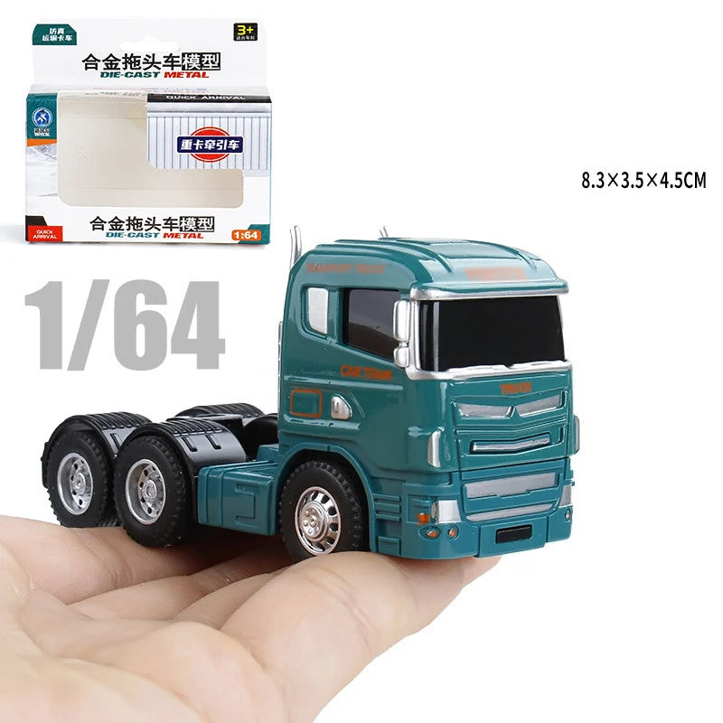1:64 Scania Container Truck American Container Truck Alloy Diecast Model Car Home Decoration Ornaments Collections Hobby Holiday