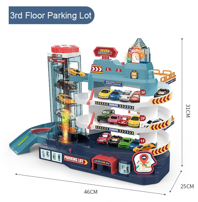 Electric Dinosaur Mountain Road Rail Kids Puzzle Playful Toy Adventure Car Small Train Car Parking Lot For Boys Birthday Gift