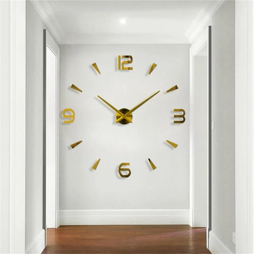Large 3D Wall Clock Luminous Classic Wall Clocks DIY Digital Clock Wall Watches Stickers Silent Clock for Home Living Room Table
