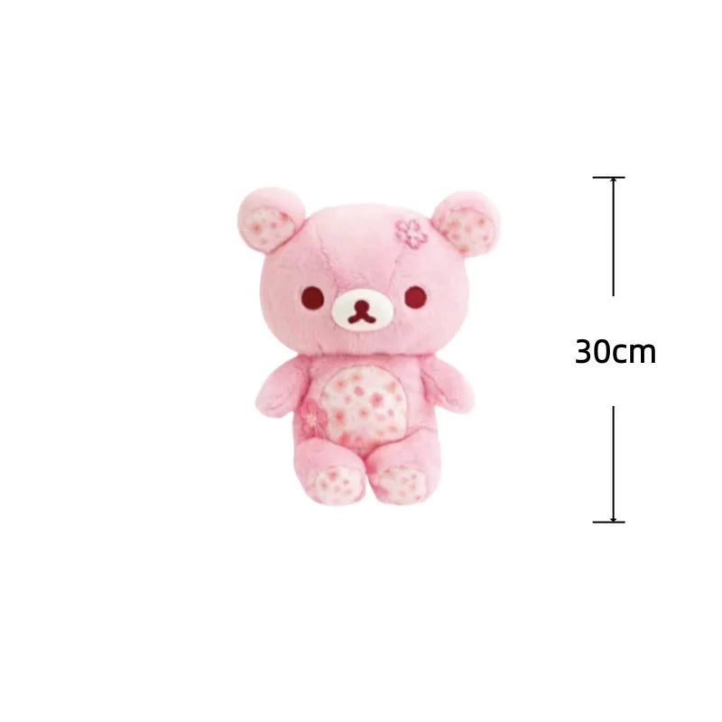 Cherry Blossom Rilakkuma Plush Toys 30/40/50cm Rilakkuma Stuffed Doll Bear Home Decor Toys Kids Dolls Adorably Birthday Gifts