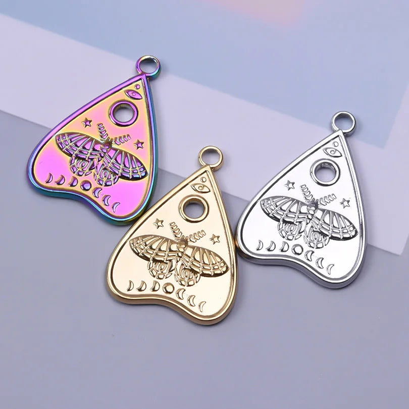 10PCS Ancient Egyptian Scarab Beetle Pendants Charms Stainless Steel Dragonfly Butterfly Pendant for Jewelry Making DIY Necklace