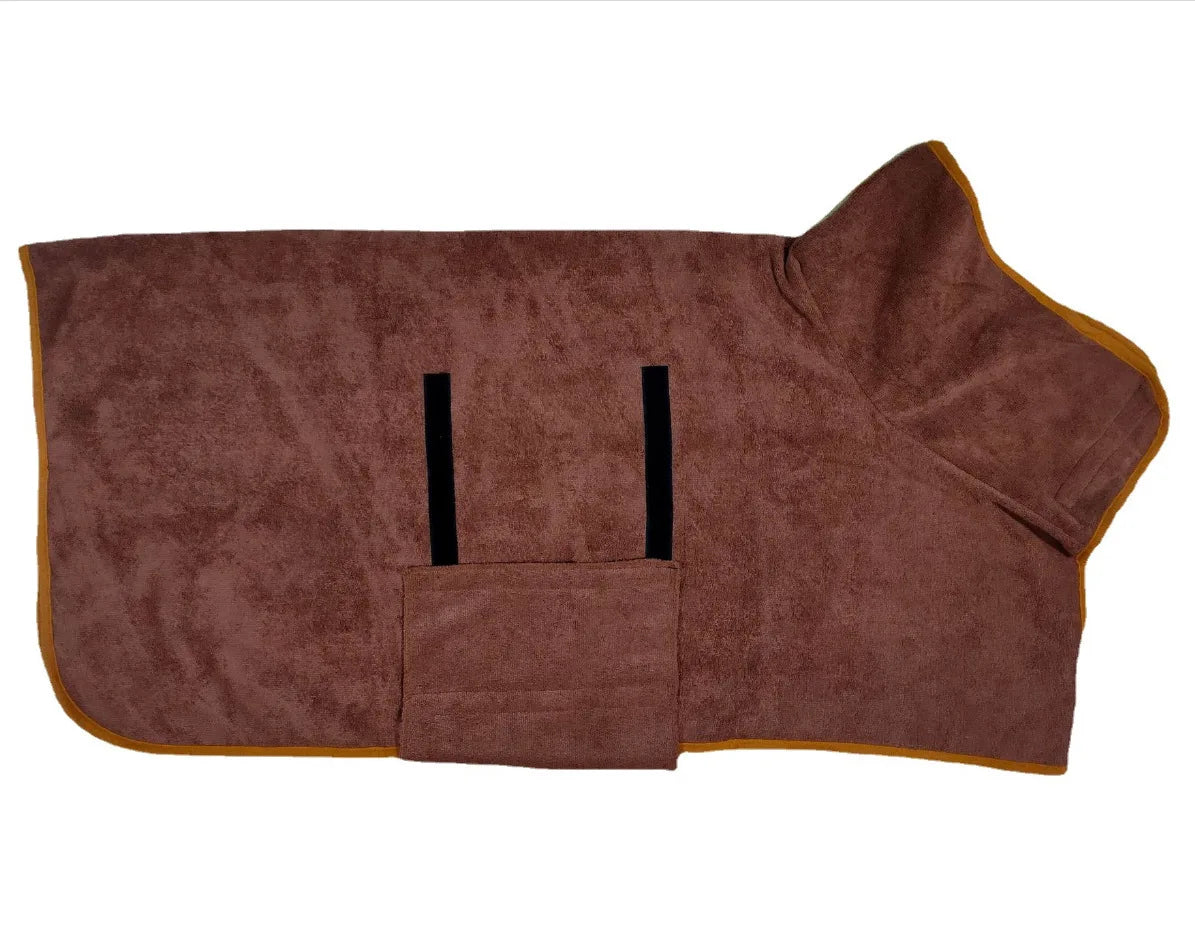 Large Pet Dog Bathrobe Absorbent Pet Quick Drying Bath Towel Dog Bath Towel Clean Absorbent Bathrobe Full Body Wrap for Big Dog