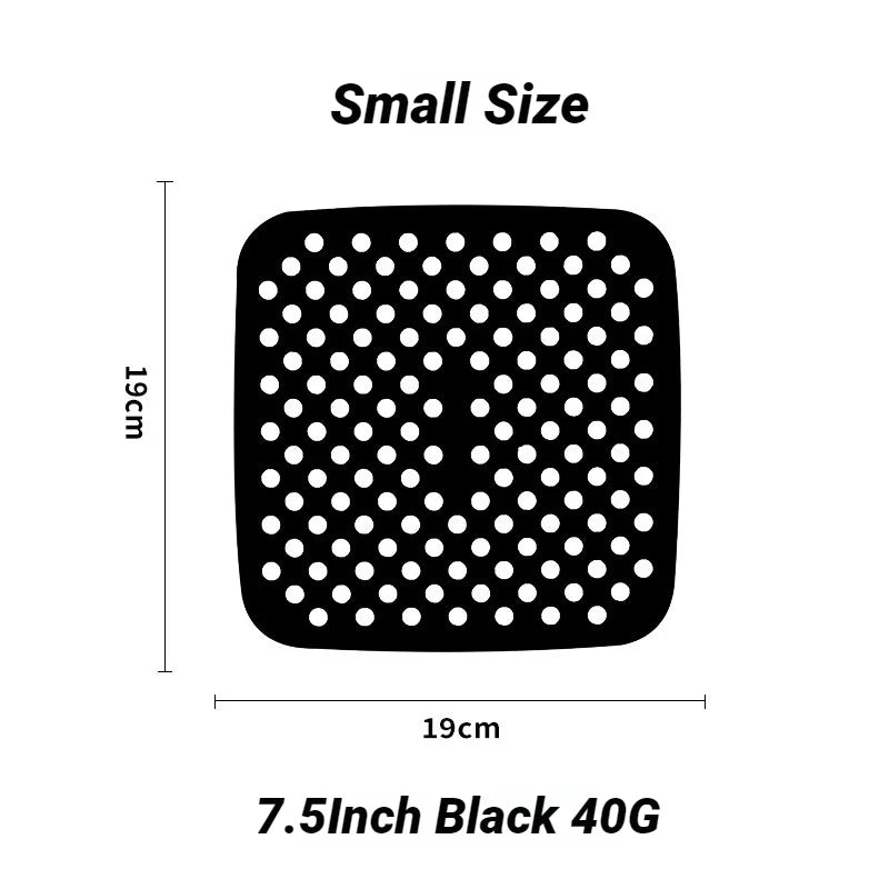 Reusable Silicone Air Fryer Mat Non Stick Baking Pad Inner Liner Cooking Bakeware Oil Cake Grilled Saucer