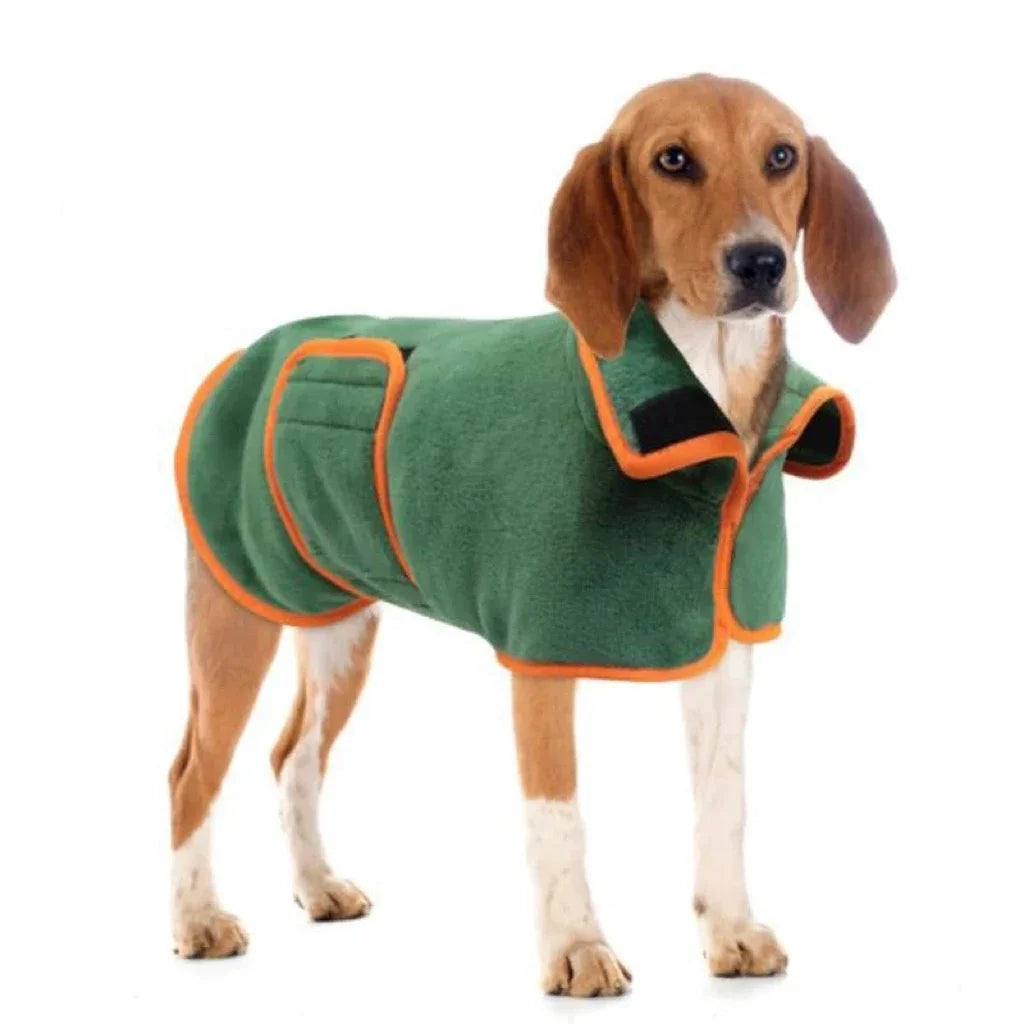 Fast Drying Dog Bathrobe, Microfiber Absorbent Soft Pet Bath Towel Grooming Coat for All Sizes