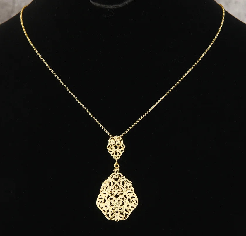 LUIZADA 2025 July Hot Selling Fashionable Copper Jewelry Set:Necklace, Earrings, Rings & Bangles For Women's  Wedding & Party