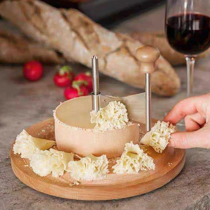 NEW Cheese Cheese Cutting Wooden Rotary Shaver Manual Kitchen Baking Chocolate Chip Scraper Flower Cutter Cheese Shredder