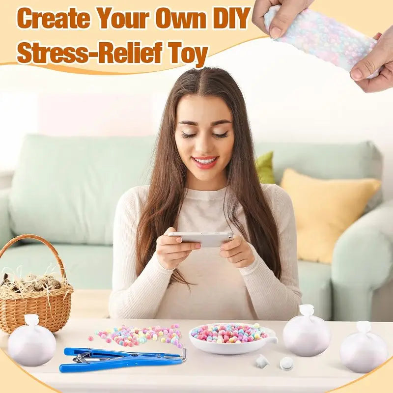 12/24Pcs DIY Ball Making Kit, Blank Ball Skin, Stress Relief Squishy Empty Ball Skin, Water Ball DIY Sensory Play Supplies