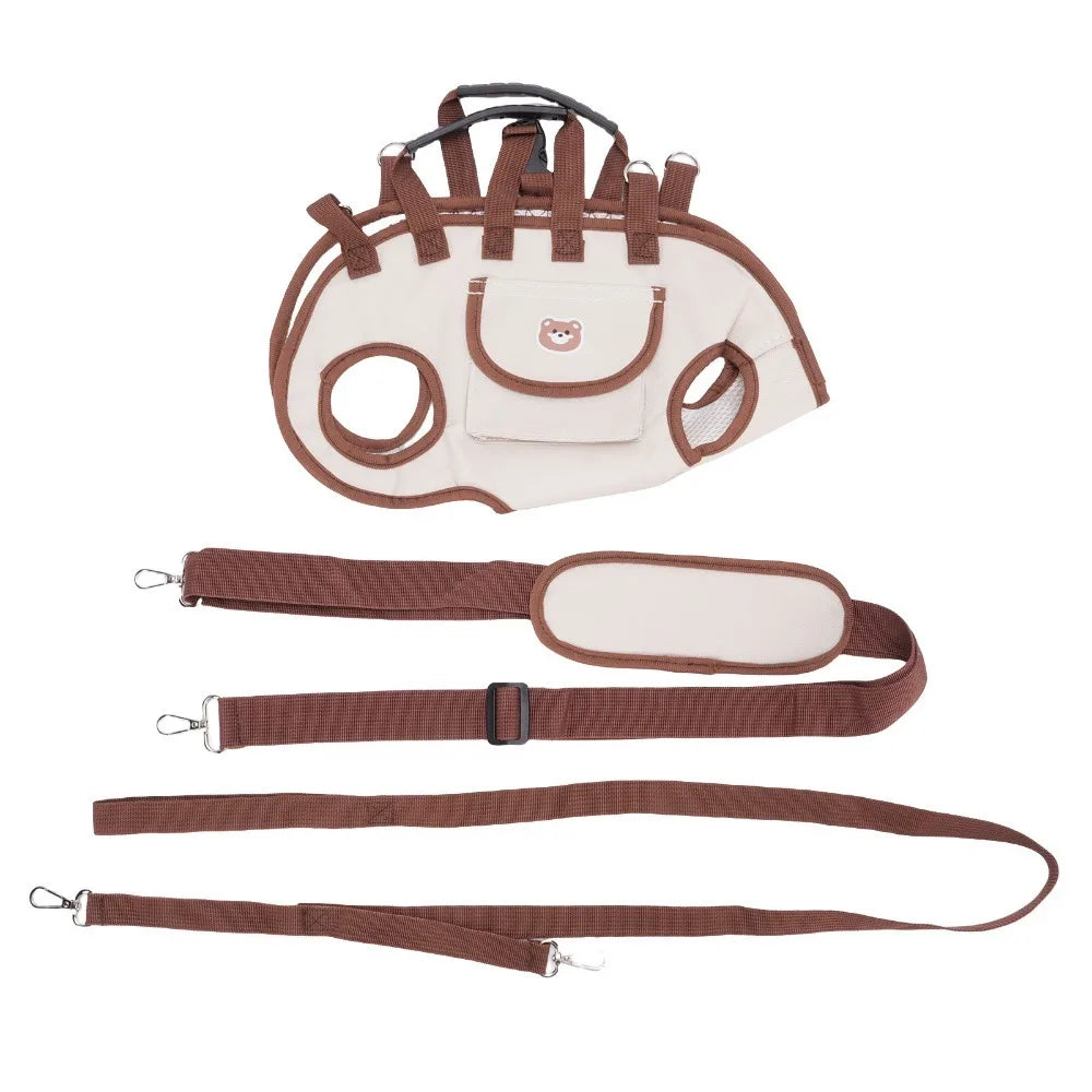 Durable Adjustable Strap Dog Lift Harness Breathable Portable Pet Carrier Cat Carrier Sling Puppy Cat