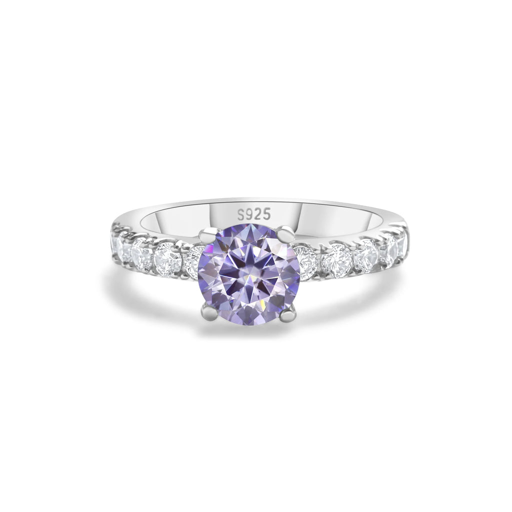 1.0 Carat Simple Design Moissanite Ring with 4 Claw S925 Sterling Silver Women's Engagement Band Fashion Fine Jewelry Gift