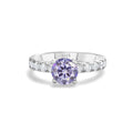 1.0 Carat Simple Design Moissanite Ring with 4 Claw S925 Sterling Silver Women's Engagement Band Fashion Fine Jewelry Gift