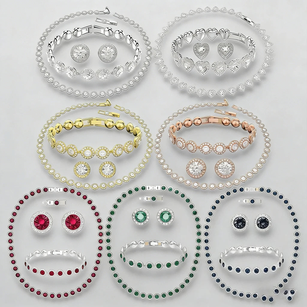 Elegant Charming Jewelry, Inlaid with Sparkling Zirconia for Daily Wear & Special Occasions, Add Sparkle To Your Look