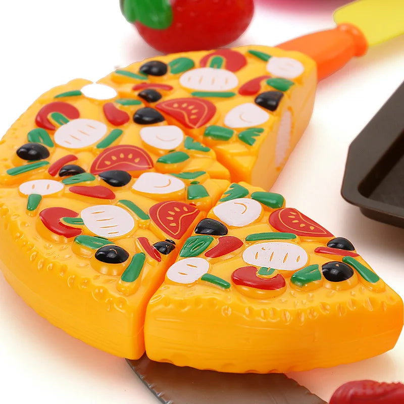 Cutting Fruits Vegetables Toys Set Game Baby Plastic Food Toy Simulated Kitchen Toy Children Pretend Play Cakes Toys Girls Gifts