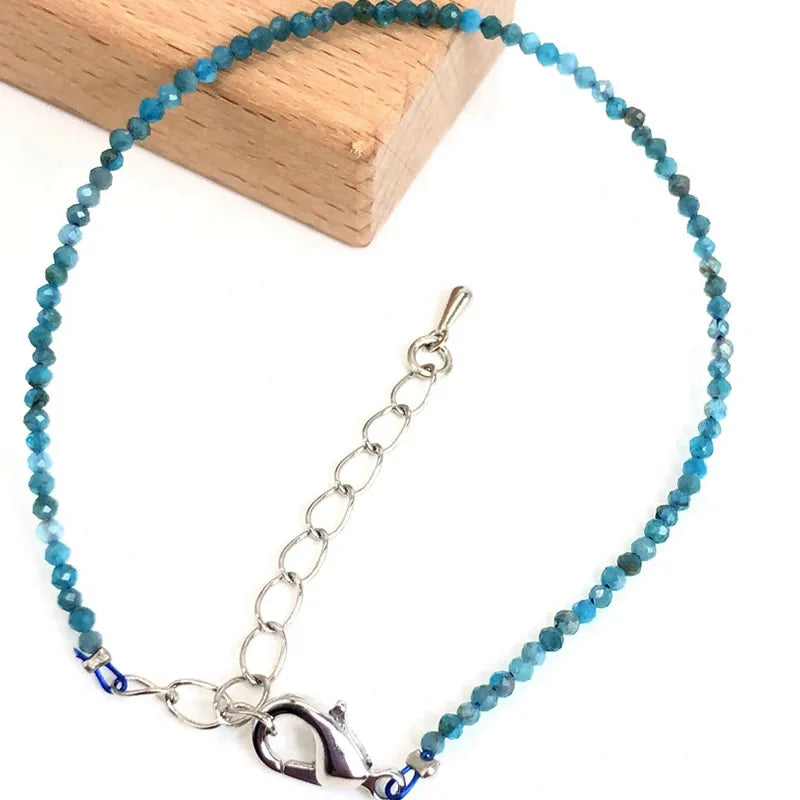 Mini 2-3mm Stone Beaded Faceted Natural Agat Quartzs Necklaces bracelet Female Fashion Party Choker for Women Girls Jewelry Gift