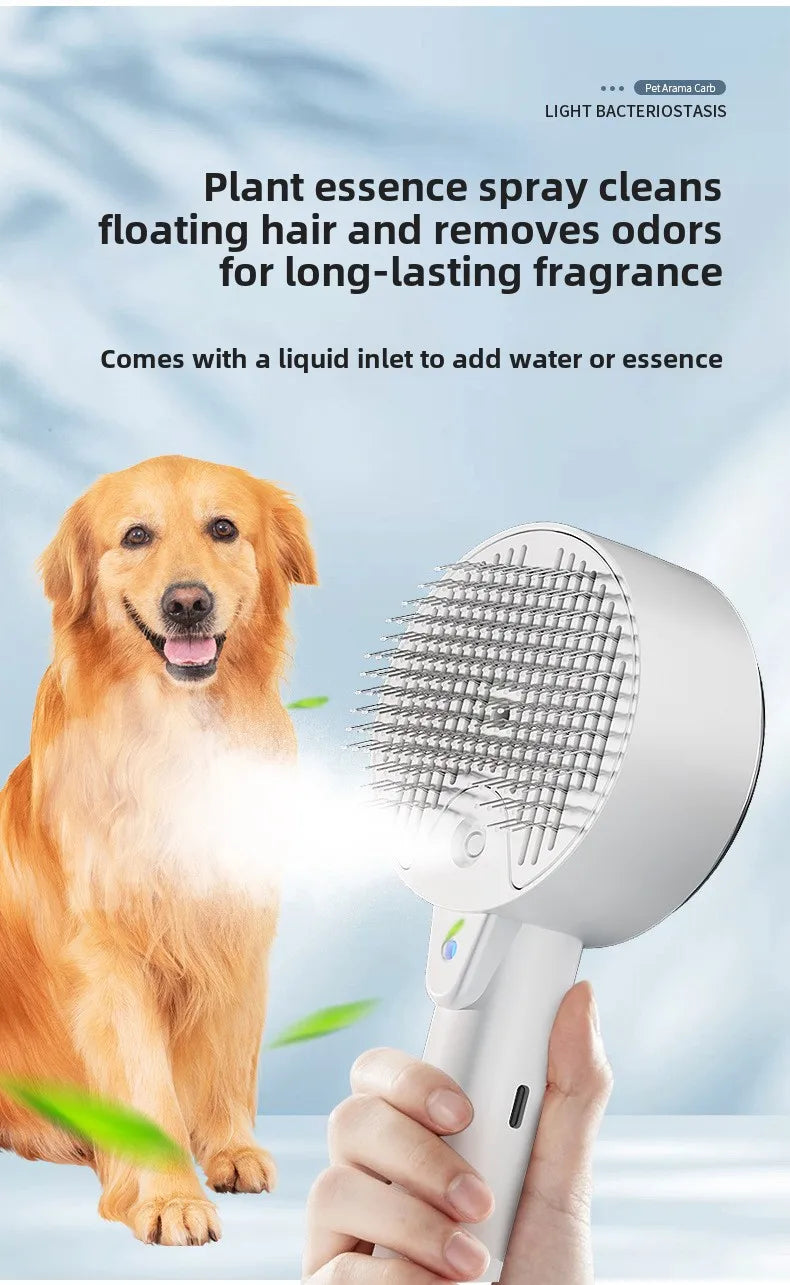 Pet Massage Comb, Cat and Dog Spray One-click Hair Removal Comb, Comb Ultraviolet Mite Removal Comb, Pet Supplies