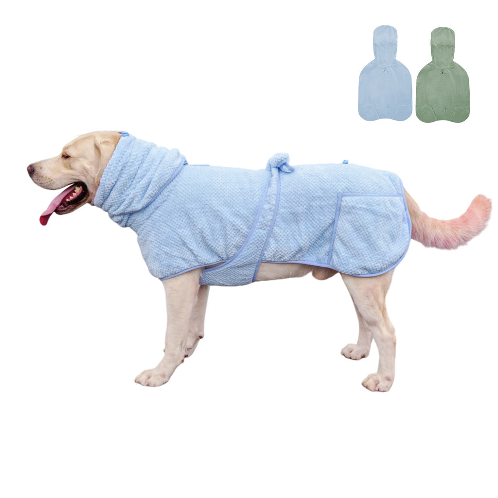 New Dog Bathrobe Absorbent Pet Quick Drying Bath Towel Dog Bath Towel Large Small Dogs Clean Absorbent Bathrobe Dog Pet Products