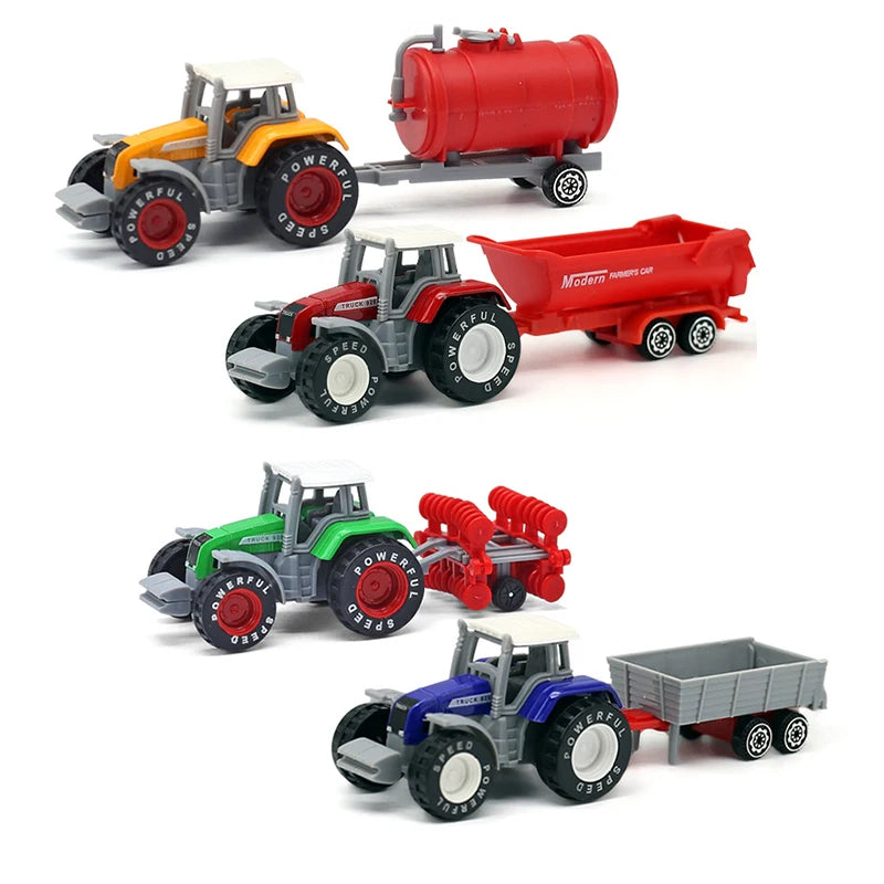 1 pcs Mini Farm Vehicles Diecast Inertia Car Toys Model Engineering Sprinkler Car Model Tractor Engineering Model for Kids Gift