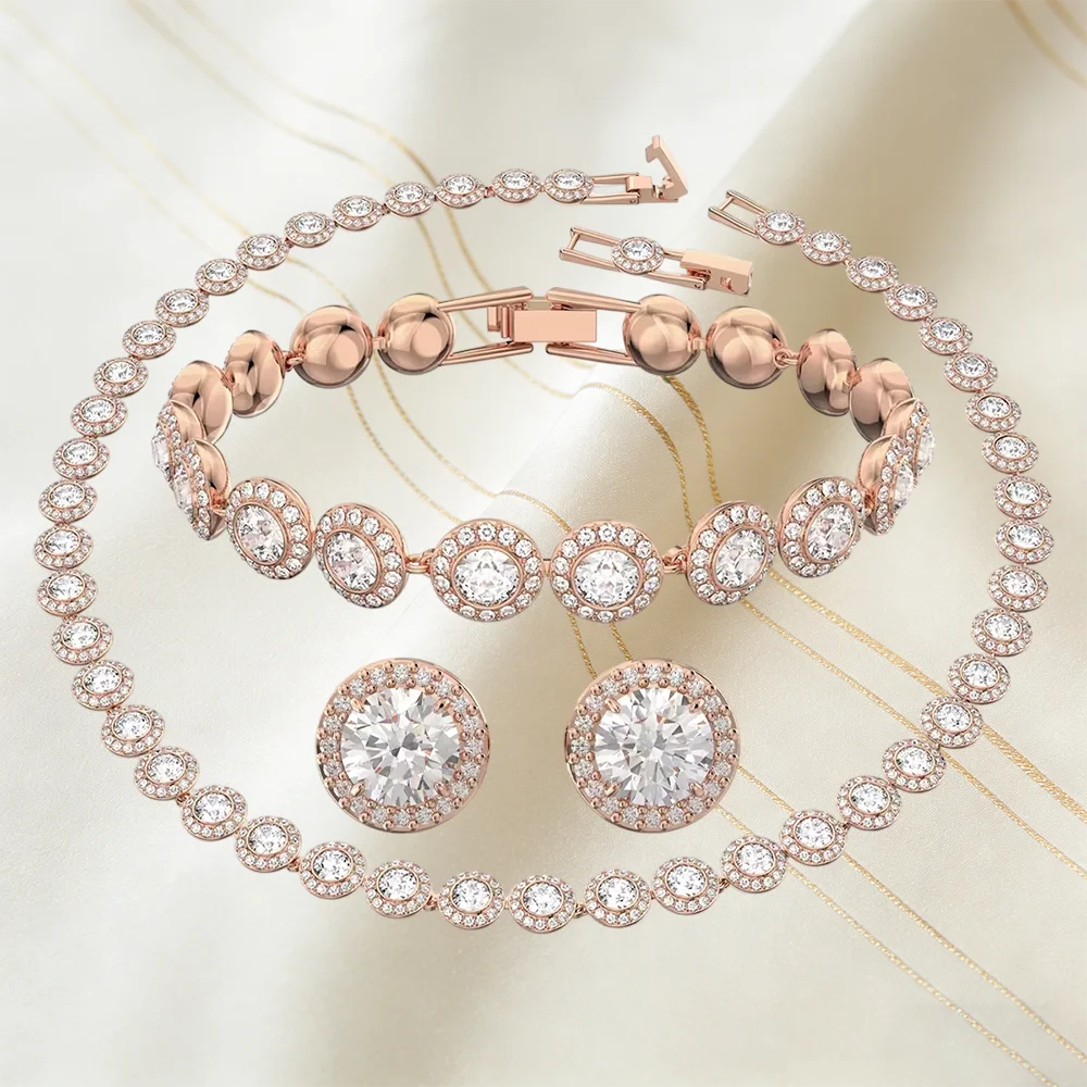 Elegant Charming Jewelry, Inlaid with Sparkling Zirconia for Daily Wear & Special Occasions, Add Sparkle To Your Look