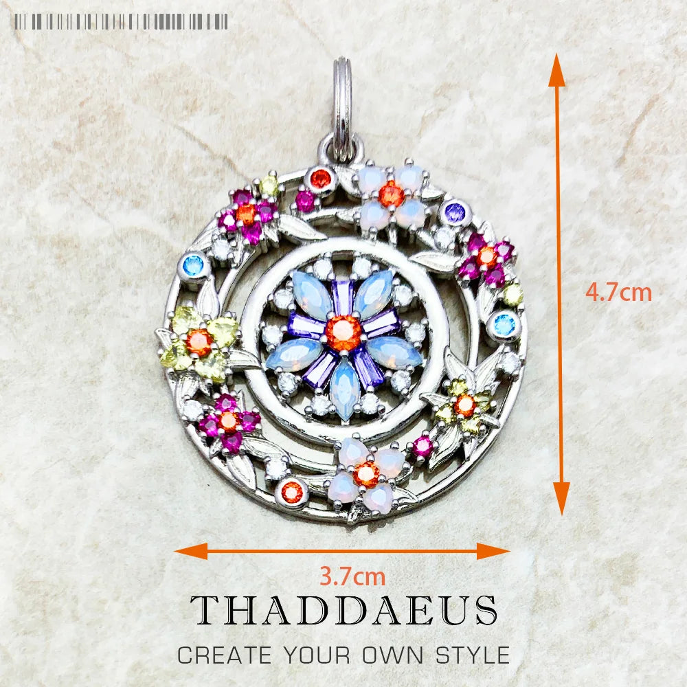 Pendant Pomegranate Tree Flower Bird Butterfly Dragonfly Cat Koala Brand New Jewelry Europe 925 Sterling Silver Gift For Woman