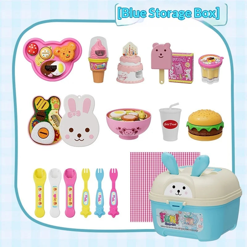 Pudding Feeding Toy Jelly Strawberry Pudding Storage Box Set Toy