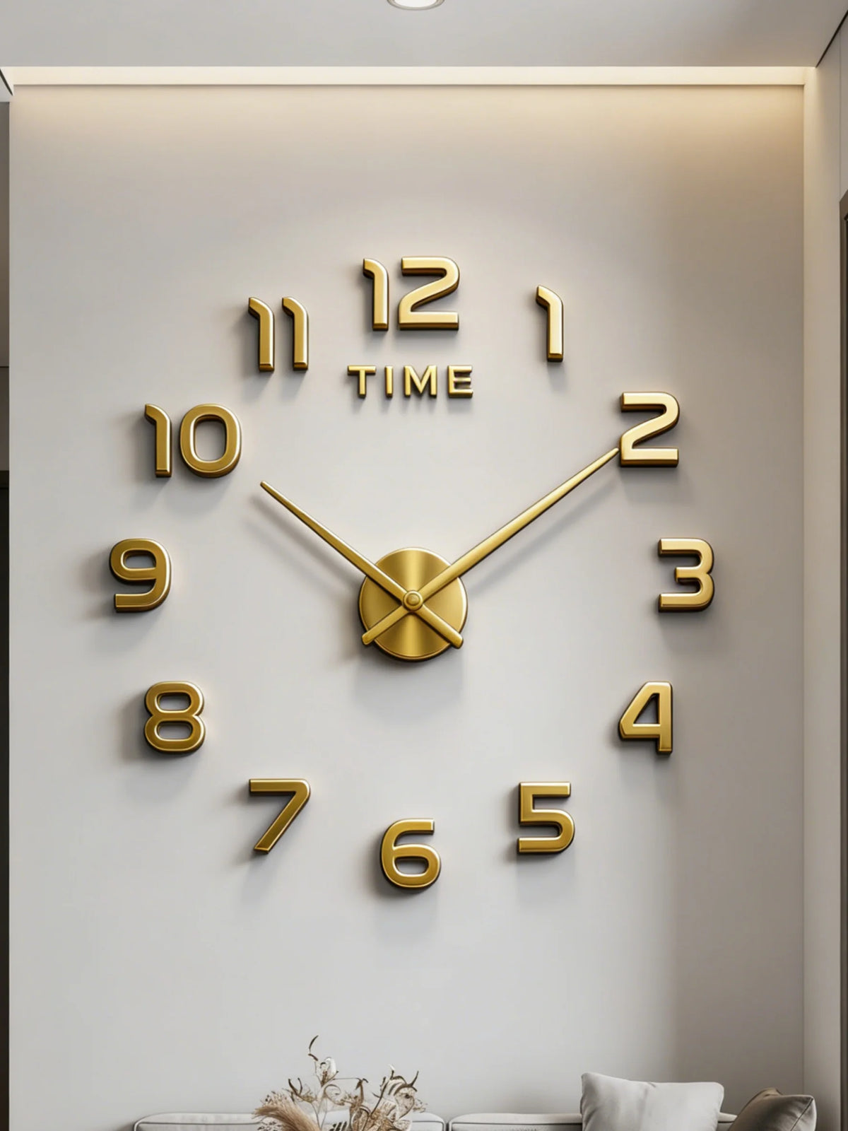 Large 3D Wall Clock Luminous Classic Wall Clocks DIY Digital Clock Wall Watches Stickers Silent Clock for Home Living Room Table