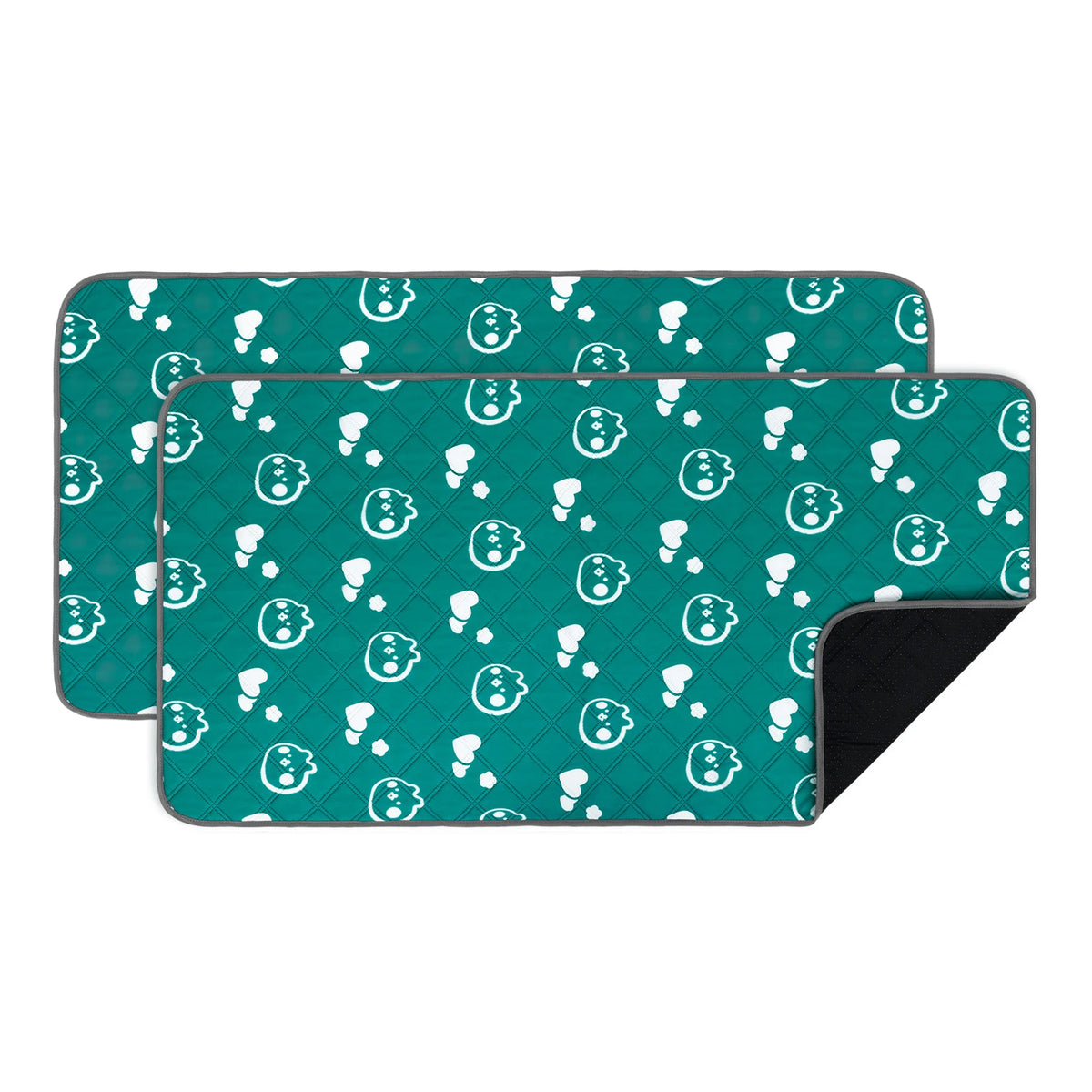 2Pcs Guinea Pig Cage Liner Reusable Washable Rabbit Absorbent Mat Waterproof Hamster Pee Pad for Guinea Pig Rabbit Hedgehog